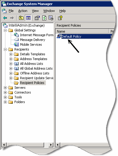 Exchange System Manager New Domain